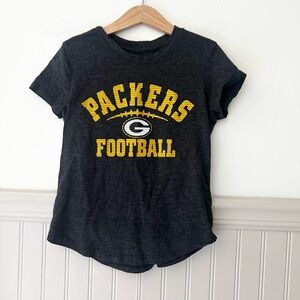 NFL Team Apparel Girls Medium Green Bay Packers Charcoal Tee